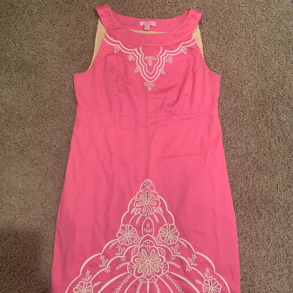 Lilly Pulitzer Pink Shift Dress Size 6.